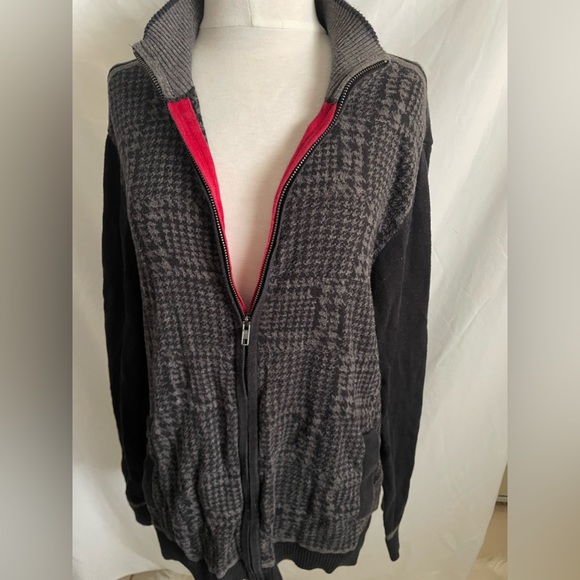 English Laundry houndstooth cardigan sz L - Picture 3 of 10